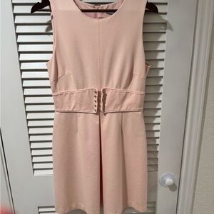 ANTONIO MELANI Blush Belted Midi Dress